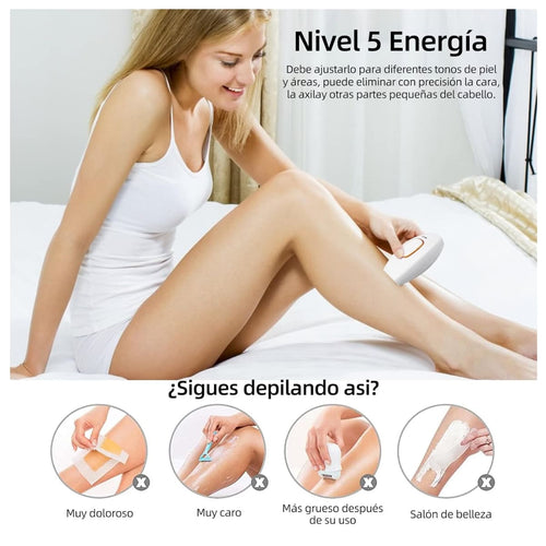 Depiladora IPL Láser Profesional — Eliminación Permanente de Vello en Casa