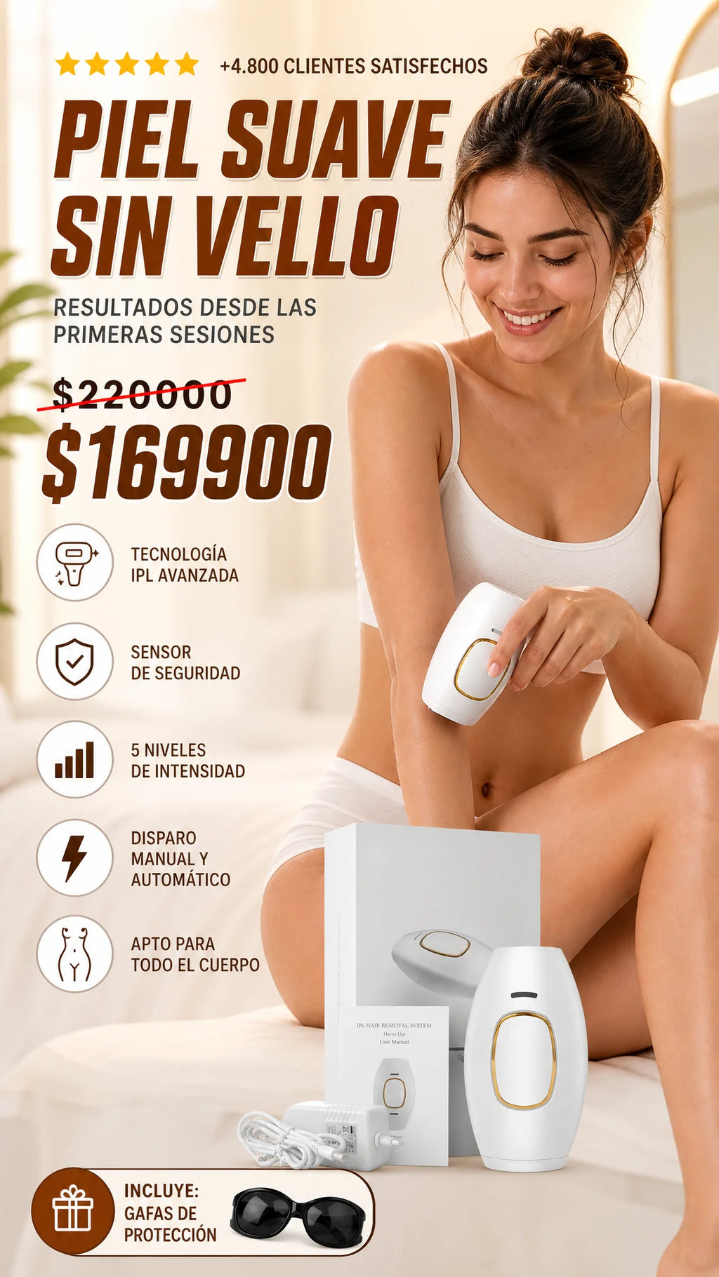 Depilador laser IPL LoveSkin